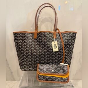 Goyard Brown and Black Chevron. 100% Authentic. NWT. Never been worn.